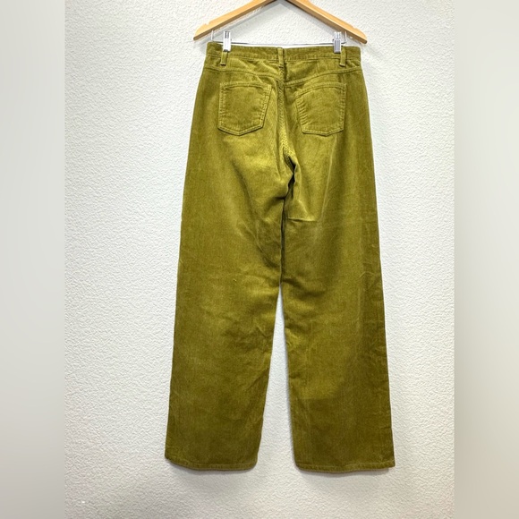 Vintage Olive Wide Leg Pants - Picture 6 of 10